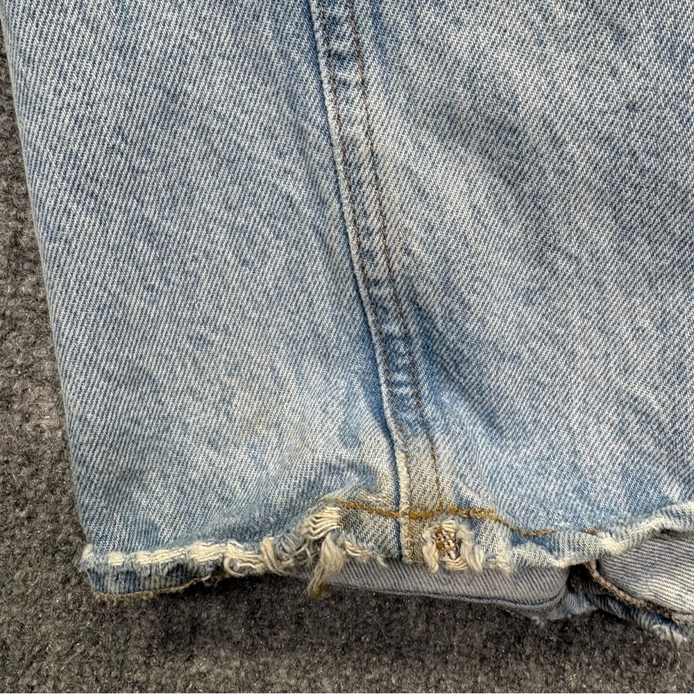 Citizens of Humanity Jeans Womens 24 Blue Ayla Baggy Distressed Button Fly - Picture 3 of 16